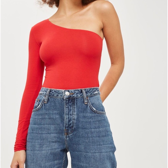 topshop one shoulder bodysuit
